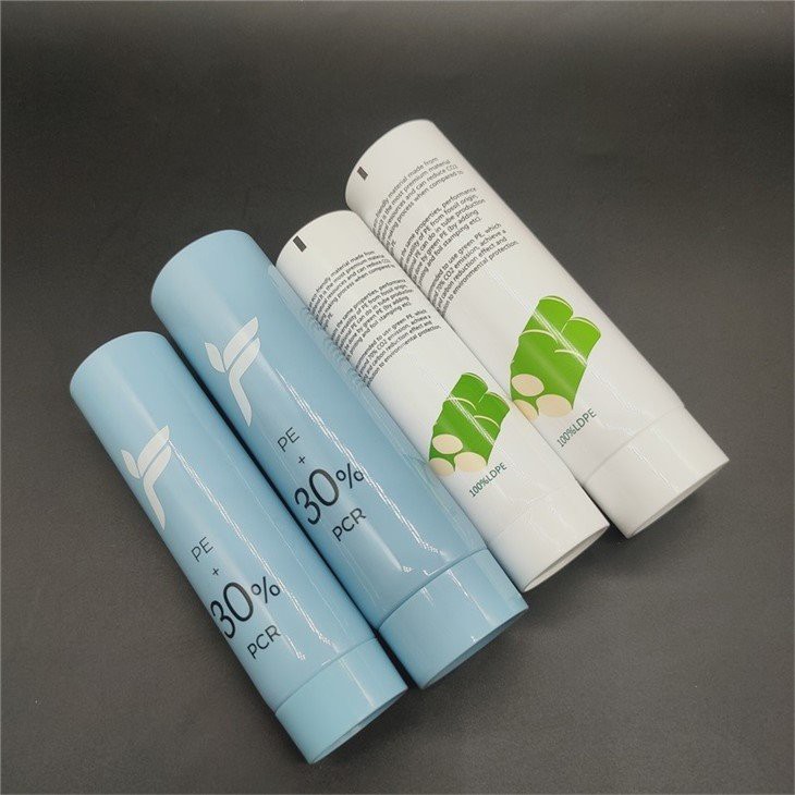 hand lotion tube green PE tube